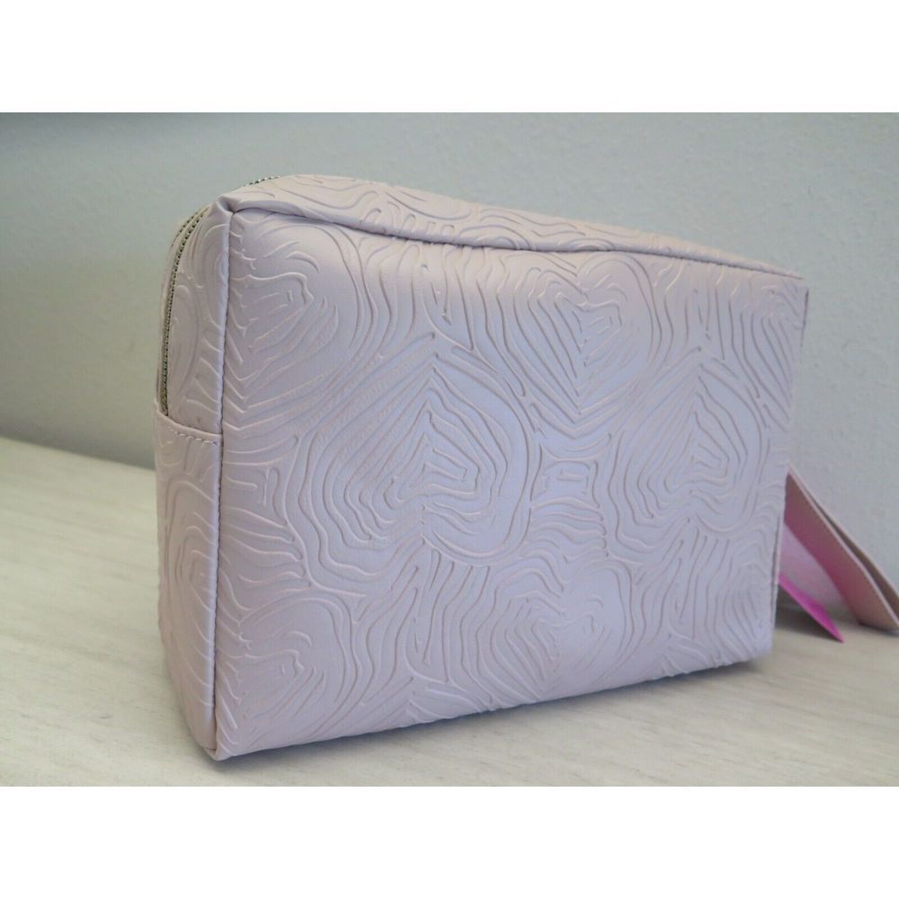 Betsey Johnson CBJ-1056 Women's Rose Pink Double Zip Weekender Bag $68 - Picture 6 of 11